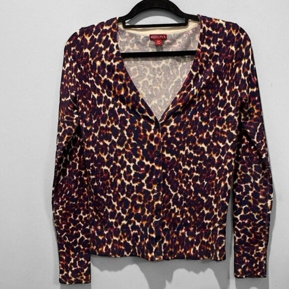 Animal Print Sweater Cardigan - Picture 6 of 15